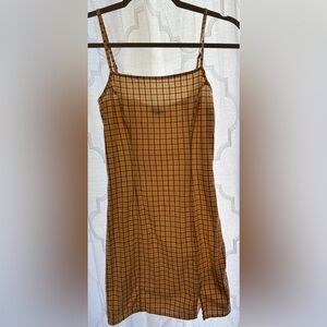 Billabong Checkered Mini in Peach and Tan